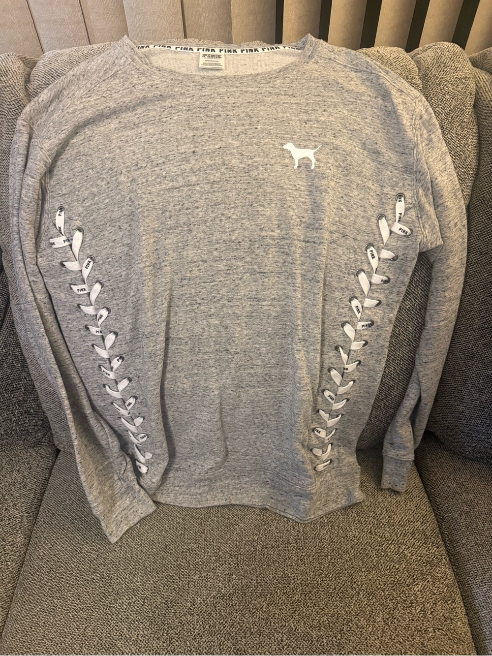 PINK Victoria's Secret Heather Gray Crewneck Pullover